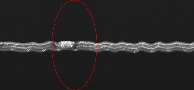 Cable Wrap Defect Detection Surface Blemishes