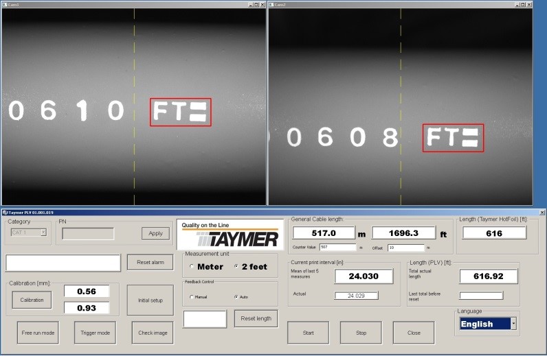 grey cable print length verification