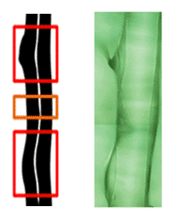 fiber diameter defect detection comparison with fiber photo