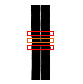 fiber diameter defect detection image