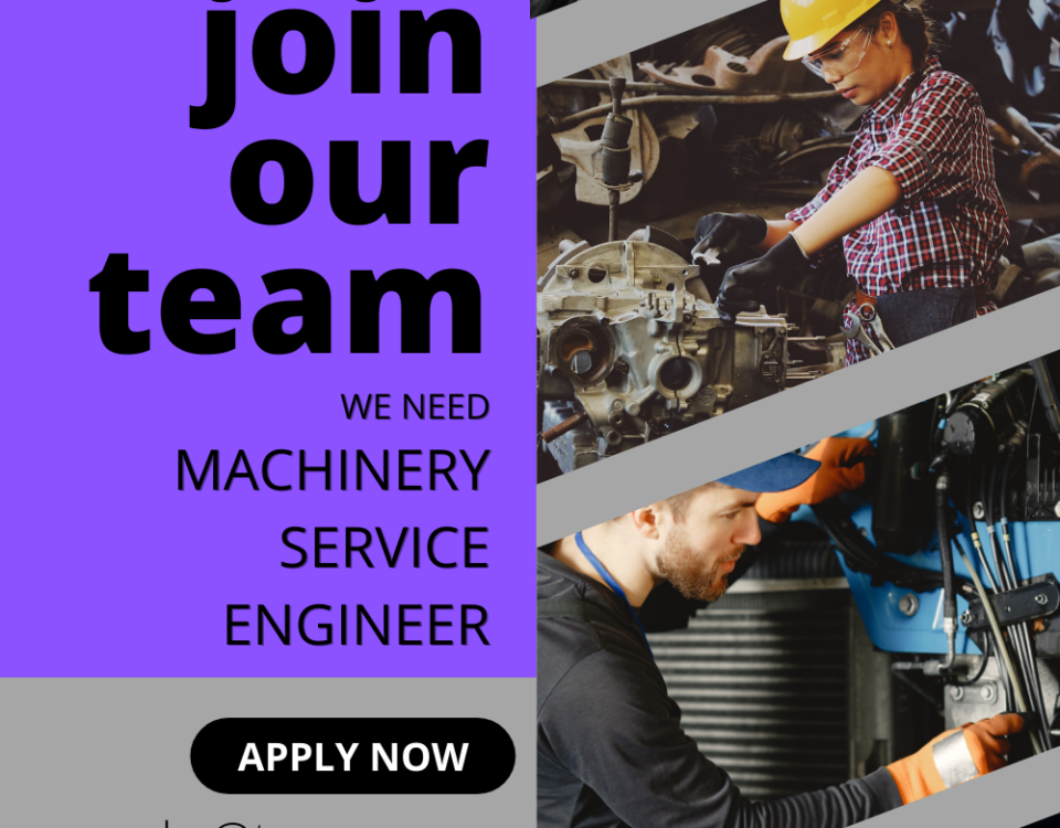 Taymer is hiring machinery service engineer, apply now!